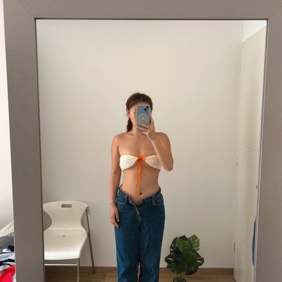 Hand made crochet bikini top - Picture 2 of 2